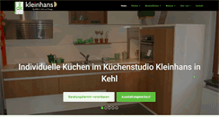 Desktop Screenshot of kuechen-kleinhans.de